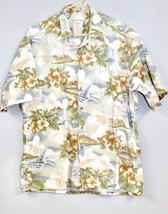 VTG 80s Pierre Cardin Men&#39;s Hawaiian Shirt SS Korea Sailboats Cotton XL ... - $41.77