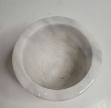 Mortar & Pestle White & Gray Marble Set image 5