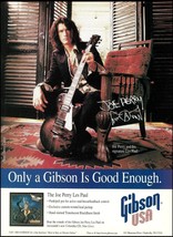 Aerosmith Joe Perry Signature Gibson Les Paul guitar advertisement 1997 ad print - $4.50