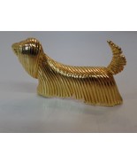 Unbranded Vintage Goldtone Shaggy Dog Brooch. 2.25&quot; X 1.25&quot; - £9.34 GBP