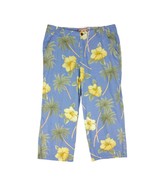 CARIBBEAN JOE Women&#39;s 16 Hawaiian Tropical Print Cropped Wide Leg Pants ... - $32.92 CAD