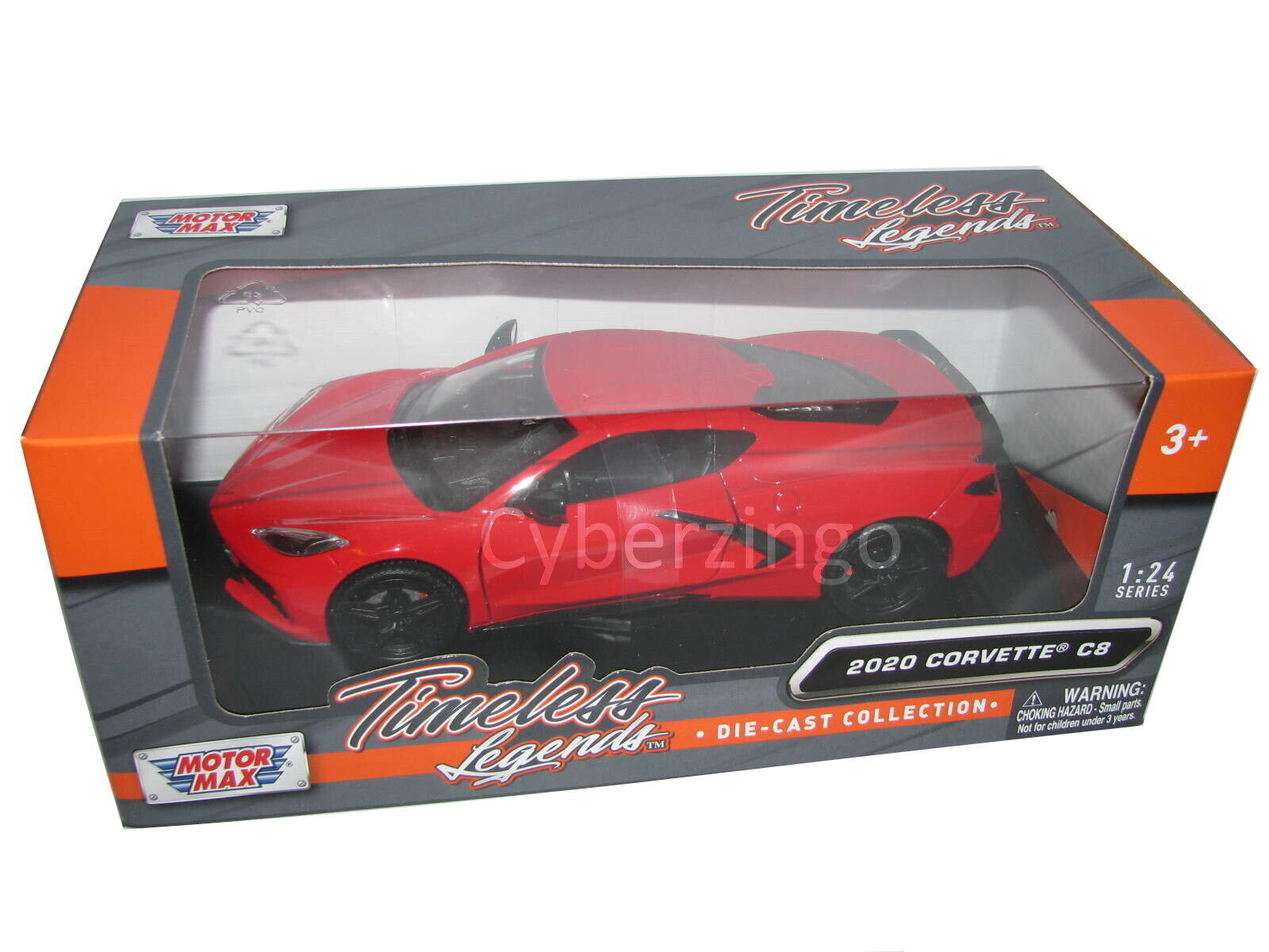 Primary image for 2020 Chevy Corvette Stingray Motormax 1:24 Scale Red Diecast Car NEW IN BOX