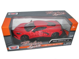 2020 Chevy Corvette Stingray Motormax 1:24 Scale Red Diecast Car NEW IN BOX - £12.87 GBP