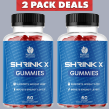 2-PACK SHRINK X Gummies, ShrinkX Apple Cider Vinegar Weight Loss, 60 Gum... - £46.92 GBP