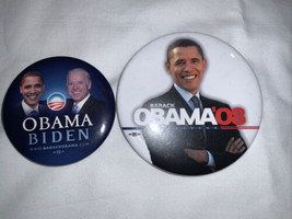 Obama 2 President political buttons 2008 Biden - $9.89