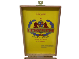 Hand Made Baccarat The Game By Eiroa Empty Hinged Wooden Cigar Box Honduras - £9.60 GBP