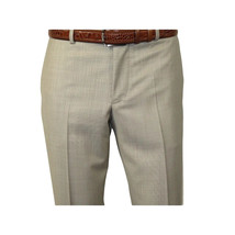 Men Suit BERLUSCONI Turkey 100% Italian Wool Super 180's 3pc Vested #Ber13 Beige image 12