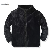 Top and Top Autumn Winter Cute Baby Kids Boys Girls Fannel Jacket Coat  Zipper P - £58.70 GBP