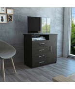 Carolina, One Door Dresser, With 4 Drawers - Black wengue - $449.66 CAD
