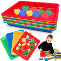 12 Pack Activity Plastic Art Trays,Multicolor Plastic Art Trays,Serving Tray For - £20.83 GBP