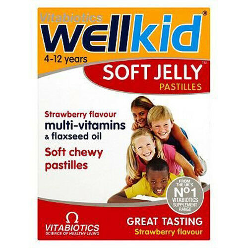 Vitabiotics WellKid Soft Jelly Strawberry Flavour - 30 Pastilles - $8.59