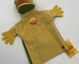 Steiff Animal Hand Puppet Frog Green Yellow With Tags 251306 - $47.45