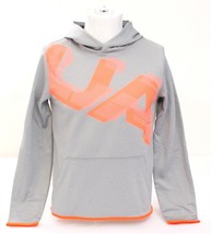 Under Armour Coldgear Gray Hoodie Pullover Hooded Sweatshirt  Youth Boy&#39;... - £55.07 GBP