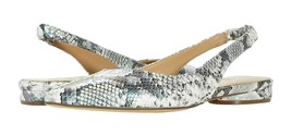 Naturalizer Women&#39;s Halo Snake Print Leather Flat Shoes Multicolor 8M - £35.60 GBP