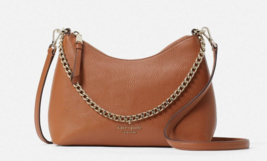 New Kate Spade Zippy Leather Convertible Crossbody Warm Gingerbread / Dust bag - £112.66 GBP