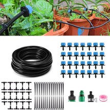 Msdada Drip Irrigation Kit, 1/4&quot; Blank Distribution Tubing Drip, 82Ft.. - £24.97 GBP