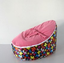 Pretty Butterfly Pattern Harness Baby Bean Bag Beanbag Chair Zipper No Fillings - £39.50 GBP