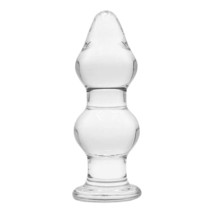 Clear Glass Anal Plug G-Spot Massager Crystal Butt Plug Expander Anal Sex Toys F - £20.32 GBP