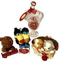 Vintage 1991 1994 1996 Hallmark Christmas Ornaments Musical Bear Toucans Cats + - £26.74 GBP