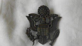 Genuine First World War American Infantry Officers Cap Badge. - $52.00