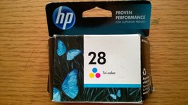 Genuine OEM HP 28 Tri-color Original Ink Cartridge (C8728AN) Exp 3/2016 Sealed - £15.53 GBP