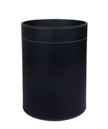 Shwaan Cylindrica lLeather Round Trash Can, Harness Leather Office Bin B... - £113.44 GBP