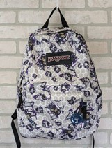 Tracy Tubera Jansport Artist Series White Purple Backpack Hip Hop Rock C... - £34.32 GBP