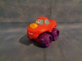 Tonka Hasbro 2006 Chuck &amp; Friends Soft Truck Red Hard Plastic Purple Wheels - £1.21 GBP