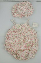 Baby Girl First Moments Ruffle Bubble Floral Hat Set Outfit Lot Easter 0... - $14.84