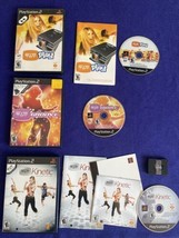 EyeToy PS2 Lot Of  3 Games + Lens - Kintetic Groove + Play Playstation 2 Tested! - £10.15 GBP