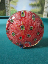 MURANO ITALY PAPERWEIGHT PEACOCK - CONTROLLED BUBBLE PEAR - JELLY FISH -... - $75.99