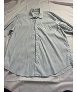 Mens Peter Millar Button Down Long Sleeve Dress Shirt Blue Size XL - $246.12 MXN