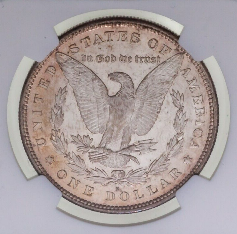 1879-S $1 Morgan Dollar Graded By NGC As MS-64, Beautiful Rosy Toning-
show o... Item image 4