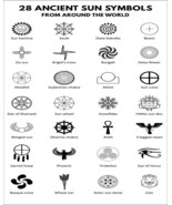 Sun Symbols Chart 8 x 10 - $9.59 CAD