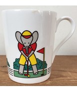 Vintage Mikasa Studio Nova Chip Putt Elephant Playing Golf Coffee Mug Po... - £23.56 GBP
