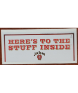 Here&#39;s To The Stuff Inside JIM BEAM 7-1/2&quot; x 3&quot; Sticker New - £3.89 GBP