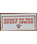Here&#39;s To The Stuff Inside JIM BEAM 7-1/2&quot; x 3&quot; Sticker New - $6.84 CAD