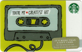 Starbucks 2014 You&#39;re My Greatest Hit Collectible Gift Card New No Value - £3.13 GBP