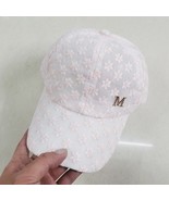 Diamond-Studded R Cap Women&#39;s Lace Floral Rhinestones M Cap Sun Shade Ne... - $10.50