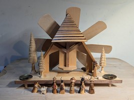 Erzgebirge Nativity PARTS ONLY Wooden Spinning Pyramid *SOLD INDIVIDUALLY - $118.59 MXN+