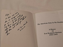 A History of Fort Benjamin Harrison, INSCRIBED by MG Tim Maude - £899.98 GBP