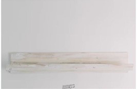 36&quot; Rustic White Wooden Picture Ledge Mounted Shelf by Lauren McBride Display - £30.36 GBP