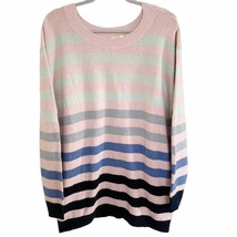 Kori America Pink Multicolor Stripe Sweater XL - £25.74 GBP