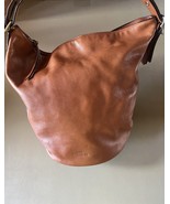 Vintage Coach Bucket Bag Brown Leather With Adjustable Strap  - $2,877.41 MXN