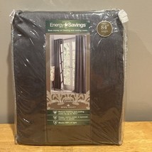 Royal Velvet Plaza Blackout Grommet Panel Techno Gray 50x84” - $39.59