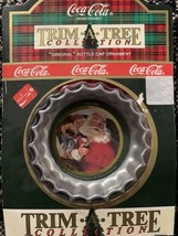 MIB 1991 Coca Cola Trim A Tree Collection Ornament bottle cap SANTA - £11.55 GBP