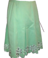 INC International Concepts Womens Pleated Skirt Size 2 Side Zipper Green - £11.64 GBP