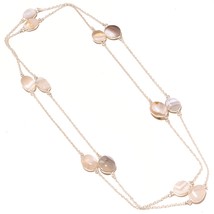 Botswana Agate Gemstone Black Friday Gift Necklace Jewelry 36" SA 5474 - £4.78 GBP
