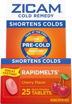 Zicam Cold Remedy Zinc Rapidmelts, Cherry Flavor, Homeopathic, Cold Shortening M - £16.68 GBP