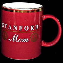 Stanford University Mom Palo Alto Tree Cardinal Red and 14K Gold Coffee Mug Cup - £26.53 GBP